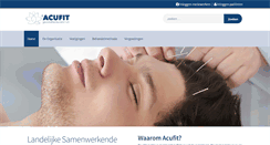 Desktop Screenshot of acufit.nl