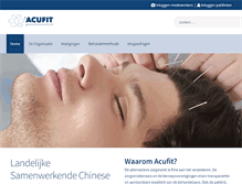 Tablet Screenshot of acufit.nl